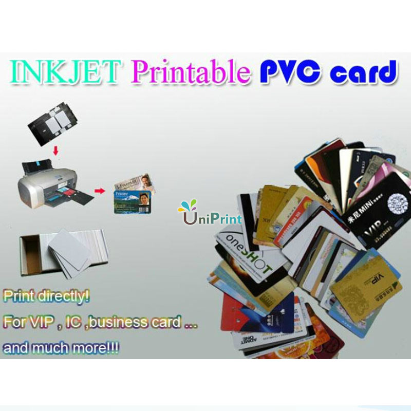 hoch 50Stck PVC karte für Kanon/EPSON Druckbare Inkjet Prämie leer PVC Ich würde Karte 85,5 x54mm