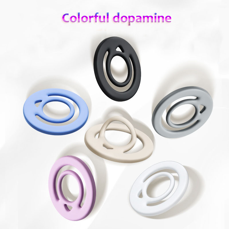 Newest Silicone double side MagSafe ring Magnetic Phone Stand silicone Holder Support for iPhone 13 14 15 16
