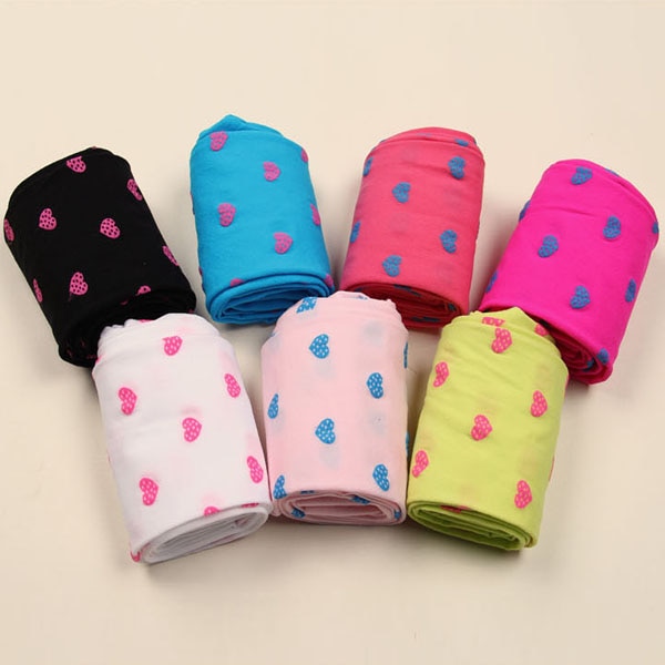 Multi-Kleuren Kinderen Leggings Meisje Liefde Hart Leggings Broek Elastische Skinny Panty