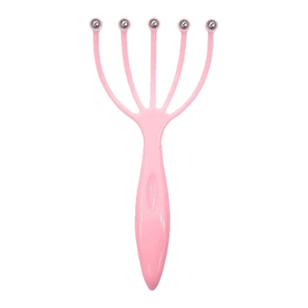 Scalp Massager Five-finger Massager Head Skin Relax Massage Tool Health Care Tool: Pink