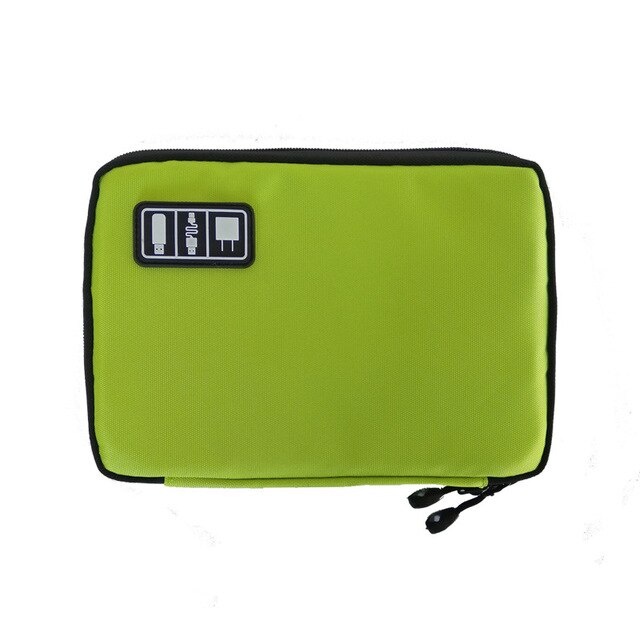 Tragbare Wasserdichte Reisetasche Kabel Organizer für Kopfhörer Kabel USB-Stöcke Lagerung Tasche Digitale Gerät Geräte Reise: Grün L
