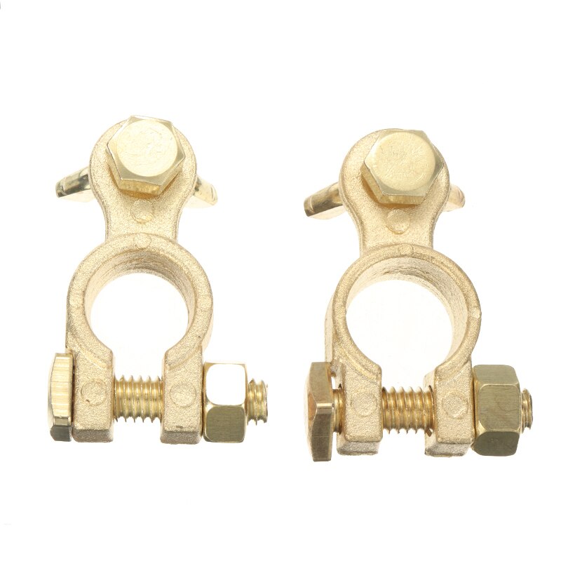 2Pcs Battery Connectors Heavy Duty Battery Terminals Clamp Dual Connector Positive Negative Terminals Clamps for Car Battery