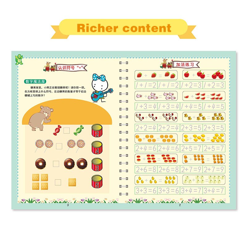 Magic Calligraphy That Can Be Reused Handwriting Copybook Set Kindergarten Grooves Post Before School Handwriting LAD-sa