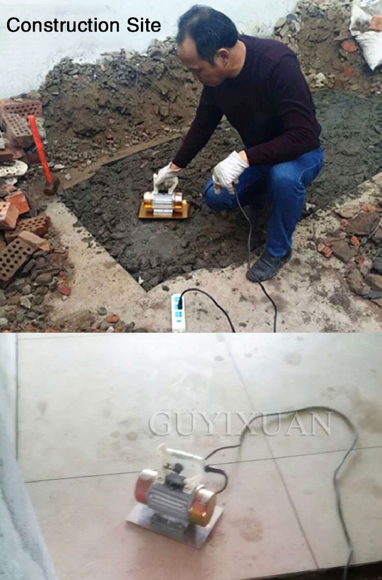 220V small portable concrete polishing machine cement floor pavement tiling machine attached flat vibrator trowelr