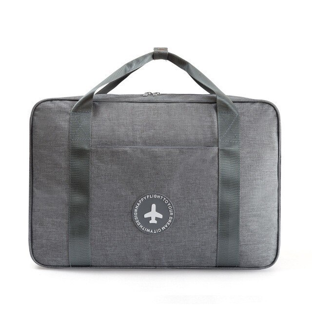 Folding Reistassen Draagbare Bagage Opslag Kleding Tassen Hand Bagage Voor Mannen En Vrouwen Plunjezak: gray