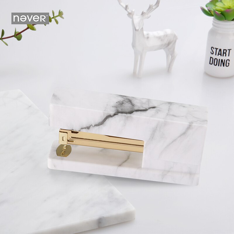 Marble office Stapler Office Supplies Paper Stapler Paper Office Supplies Paper Stapling Bookbinding Office Accessories