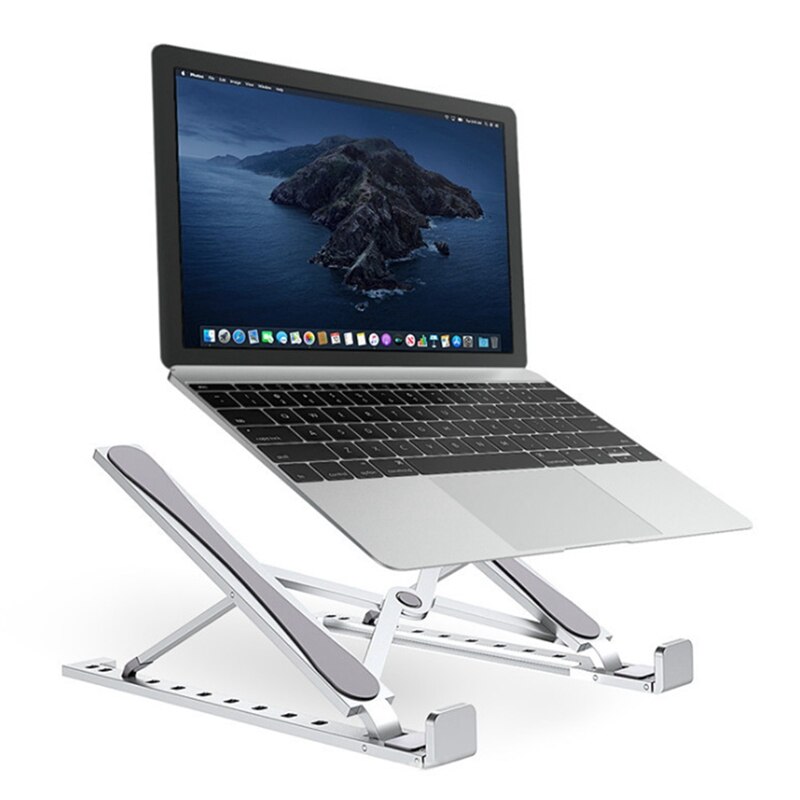 Laptop Stand Portable Adjustable Laptop Stand Heat Dissipation Foldable Laptop Stand for 10-17 Inch Laptop and Tablet