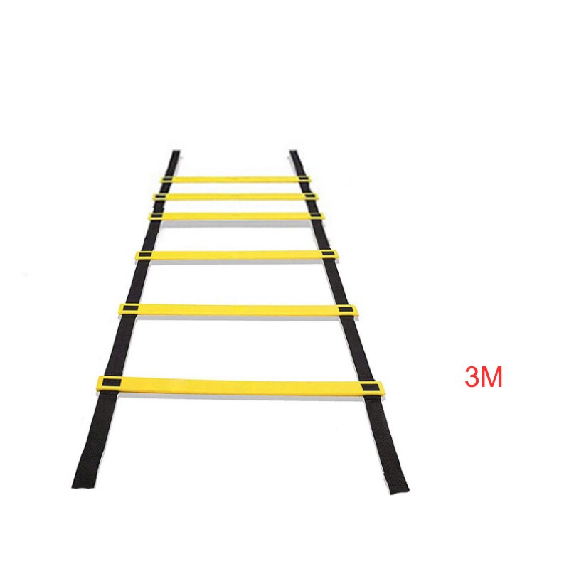 Agility stege fotboll hastighet utomhus träning trappor remmar rep gym justerbart hoppa galler finesser utrustning tillbehör: 3m