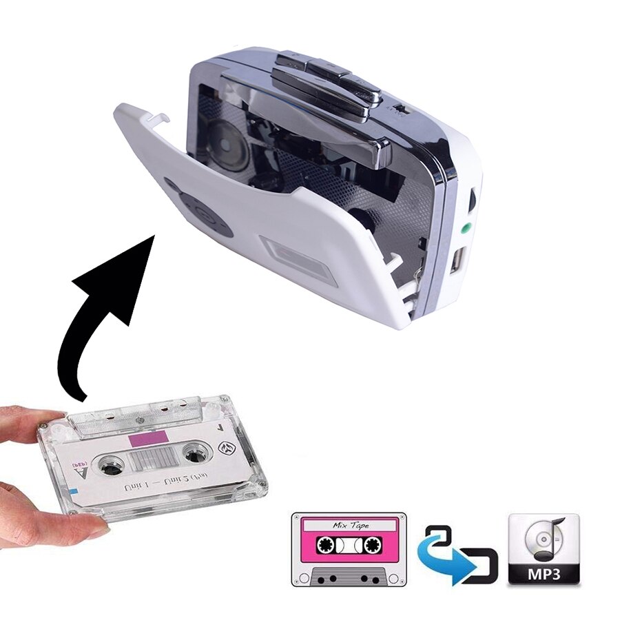 Usb Cassette Player Cassette Te MP3 Converter Capture, converteren Tape Om MP3 In Usb Flash Drive/Flash Memory Met Oortelefoon