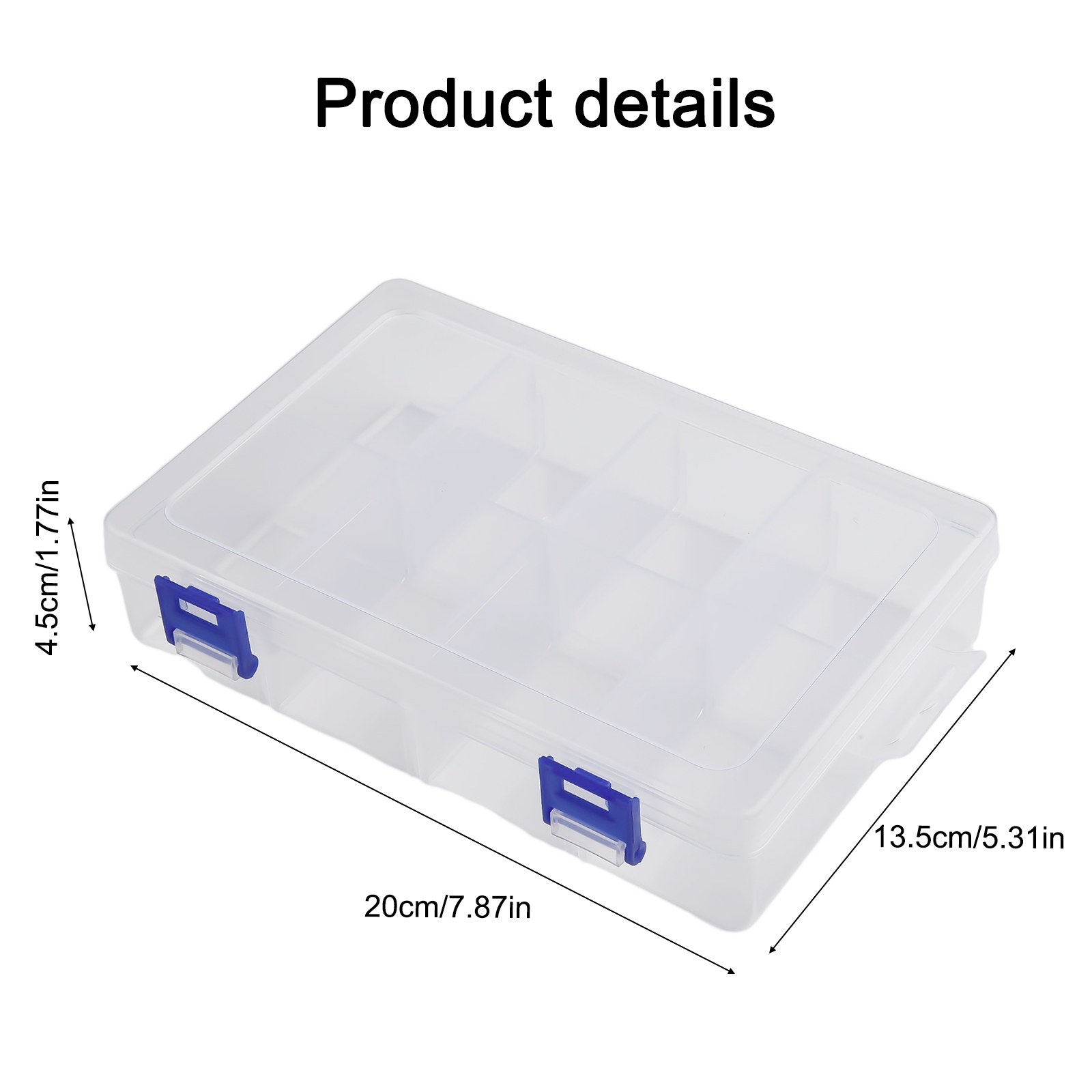 Werkzeuge Container Lagerung Kasten Kunststoff Fach Anzeige Organizer Staubdicht Schmuck Stifte fallen Für Werkzeug Verpackung