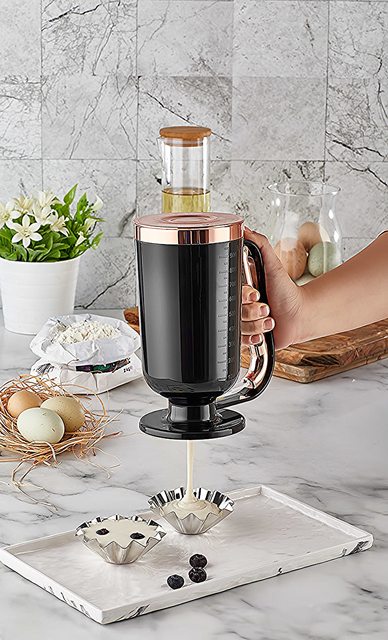 Macchina Manuale Per Frittelle – Dispenser Automatico Per Pastella Da 900 Ml, Per Pancake, Cupcake E Muffin