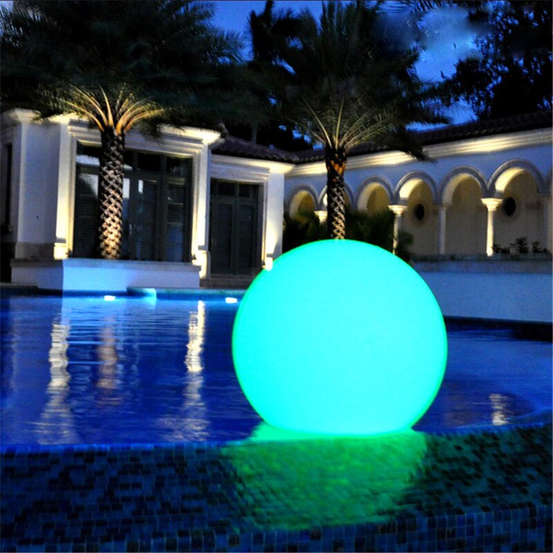 Remote Control Outdoor LED Garden Lights Lighting Ball Glow Lawn Lamp Rechargeable Swimming Pool Wedding Party Decor