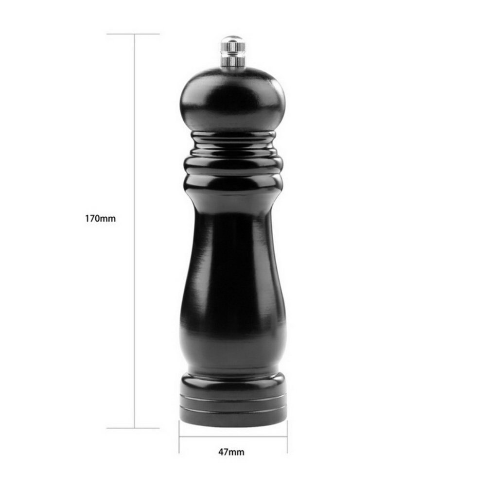 Wooden Wood Pepper Salt Mill Shaker Pepper Grinder Gadget Cooking Meat Restaurants for Family Kitchen Dining Room Use