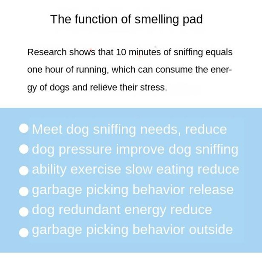 Zachte snuffelmat voor huisdieren, trainingsdeken, neuspad voor huisdieren, geur, snuffelmatten, trainingsdeken, voerdeken, neuspad voor huisdieren