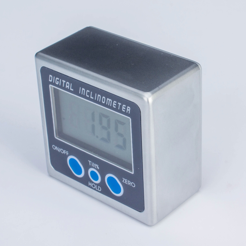 Electronic Inclinometer PRO 360 Degrees LCD Digital Bevel Box Angle Gauge Meter ABS Plastic Mini Protractor With Magnet Base