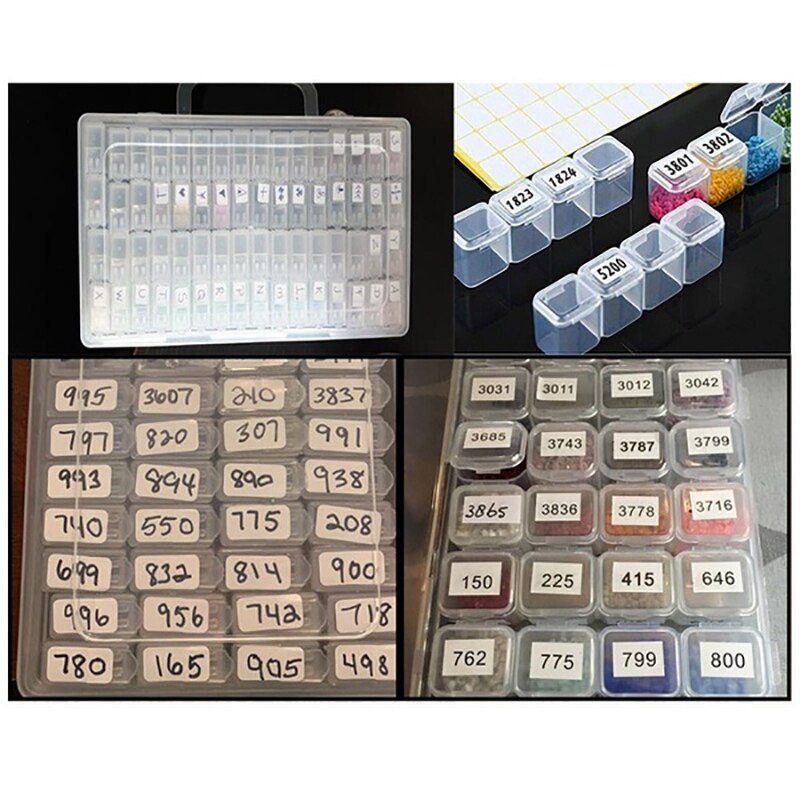 1 Roll Stickers Diamond Classification Storage Distinguish Label Stickers Diamond Painting Accessory Embroidery Tools