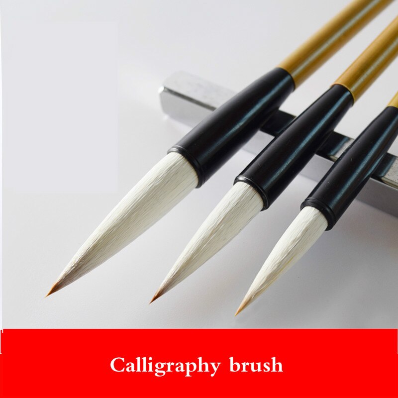 Chinese Painting Writing Brush Set Large Multiple Hair Regular Script Beginner Calligraphy Handwriting Practice Craft Supply