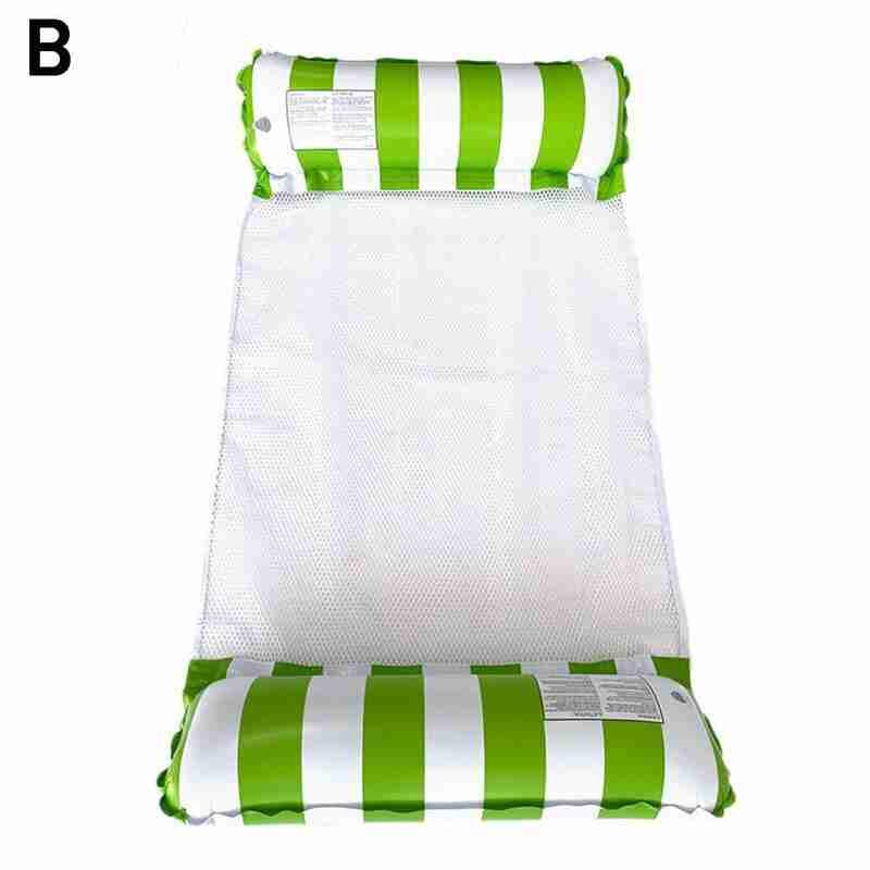 Cojín inflable plegable flotante para piscina, cojín de aire para deportes acuáticos, Verano: B