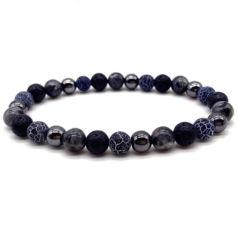 Trend Men Bracelet 8MM Natural Stone Handmake Bracelet For Men Jewelry: 1