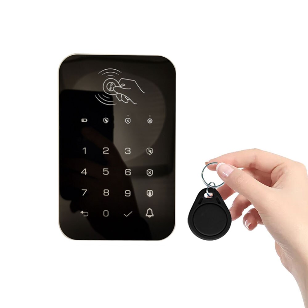 Tugard Wireless Touch Keypad GSM Alarm System RFID Card Password Keypad For Burglar Fire Alarm Host Control Panel