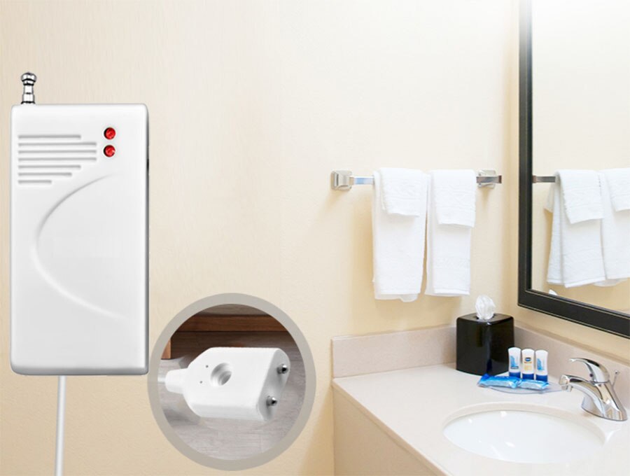 Sgooway 5Pieces 433MHz Wireless Water leak Detector water Leakage Sensor Work With Home Security PSTN gsm wifi Alarm System