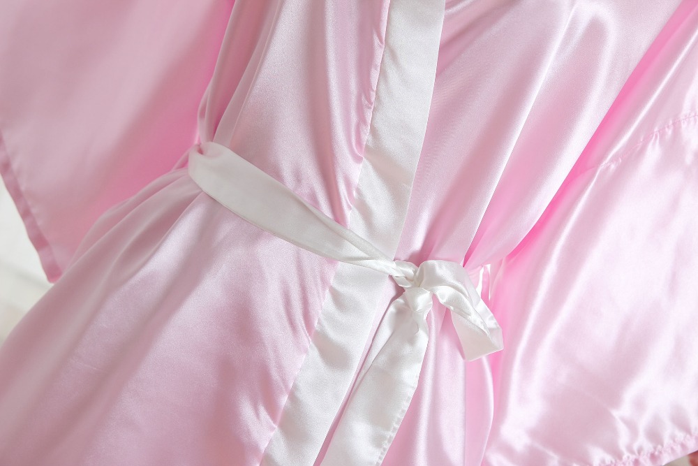 Chinese Nationale Gown Vrouwen Zijde Satijn Robe Lady Nachtkleding Sz S-6XL