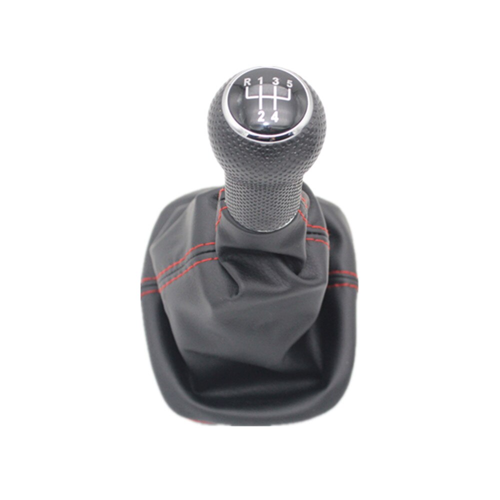 For Seat Leon 2000 2001 Car Styling 5 Speed 6 Speed 23 mm Insert Hole Car Gear Stick Shift Level Knob With Leather Boot: 5 Speed