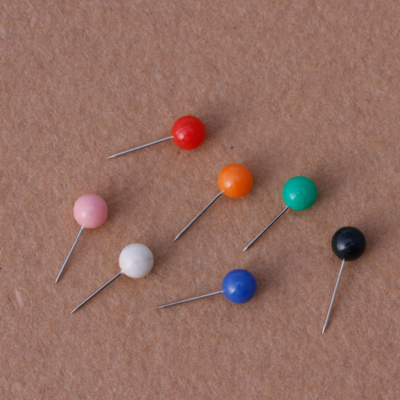 50pcs/Set Office Thumbtacks Push Pins Metal Pin Office&amp;School Supplies Cork Wall Nails Photo Wall Studs