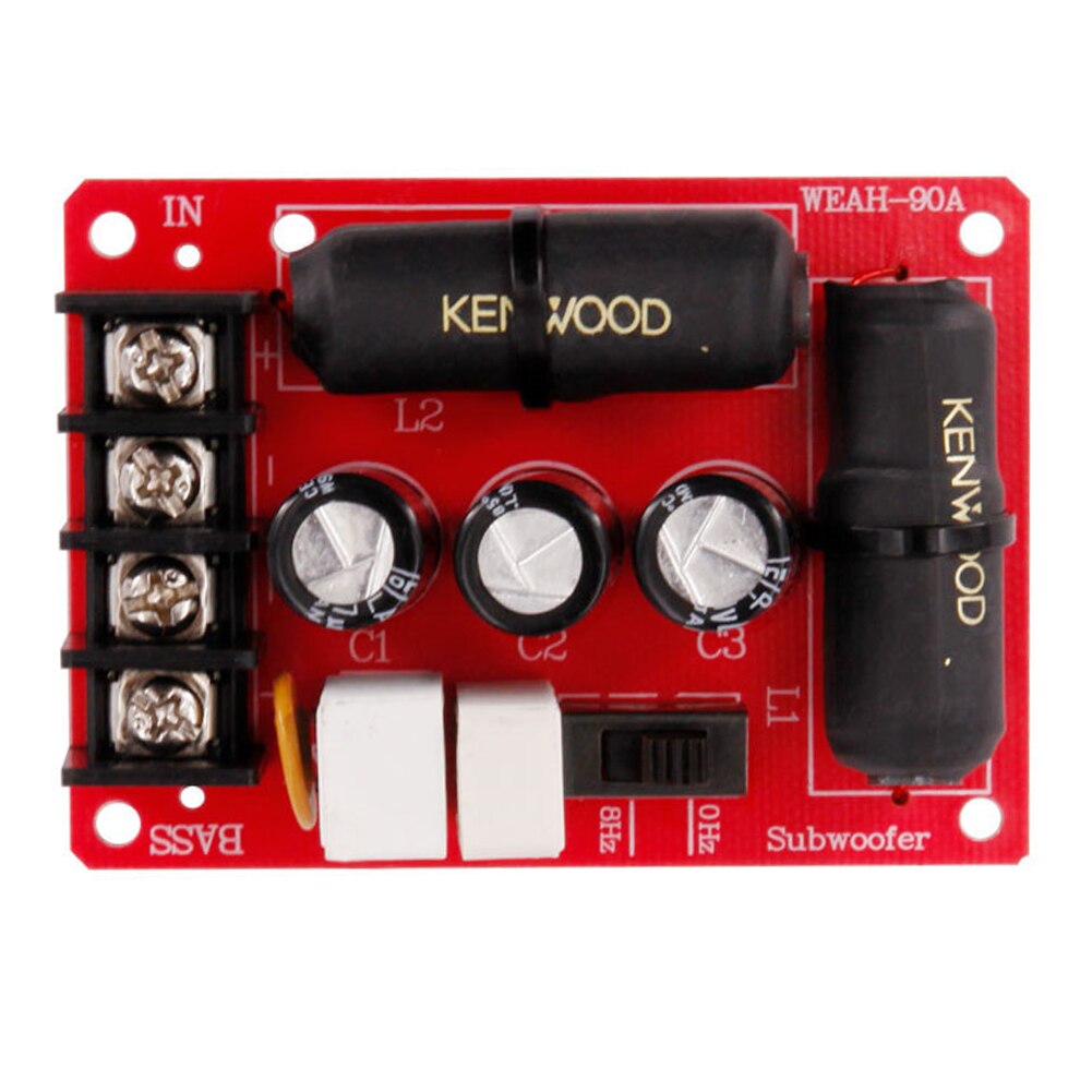 200w basshøyttalere 40hz-400hz subwoofere frekvensdeler hjemmekino hifi stereo diy billyd woofer delefilter: B