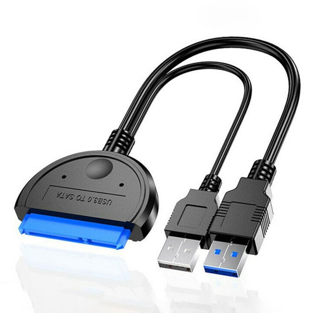 Dual USB 3.0 To Sata Adapter 2.5 Inch 3.5 Inch Cable converter External Hard Disk Adapter Drive HDD SSD Cable Converter