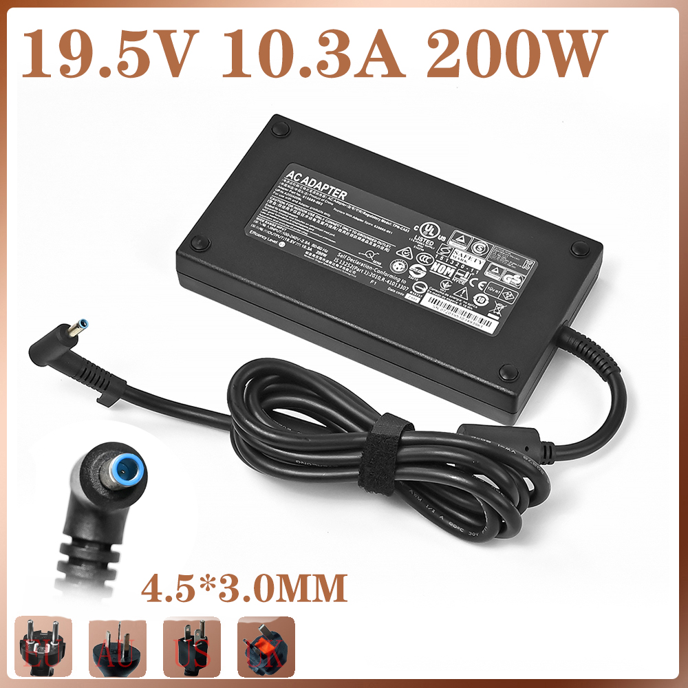 19.5V 10.3A 200W 4.5*3.0mm Ac Power Adapter Laptop Charger For HP ZBook 17 G3 TPN-CA03 A200A008L 815680-002 835888-001