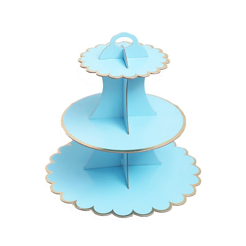 Cake Stand Display Tower 3-Layer Cupcake Stand Food Display Stand Cake Stand Wedding Decoration Birthday Party Favor: C
