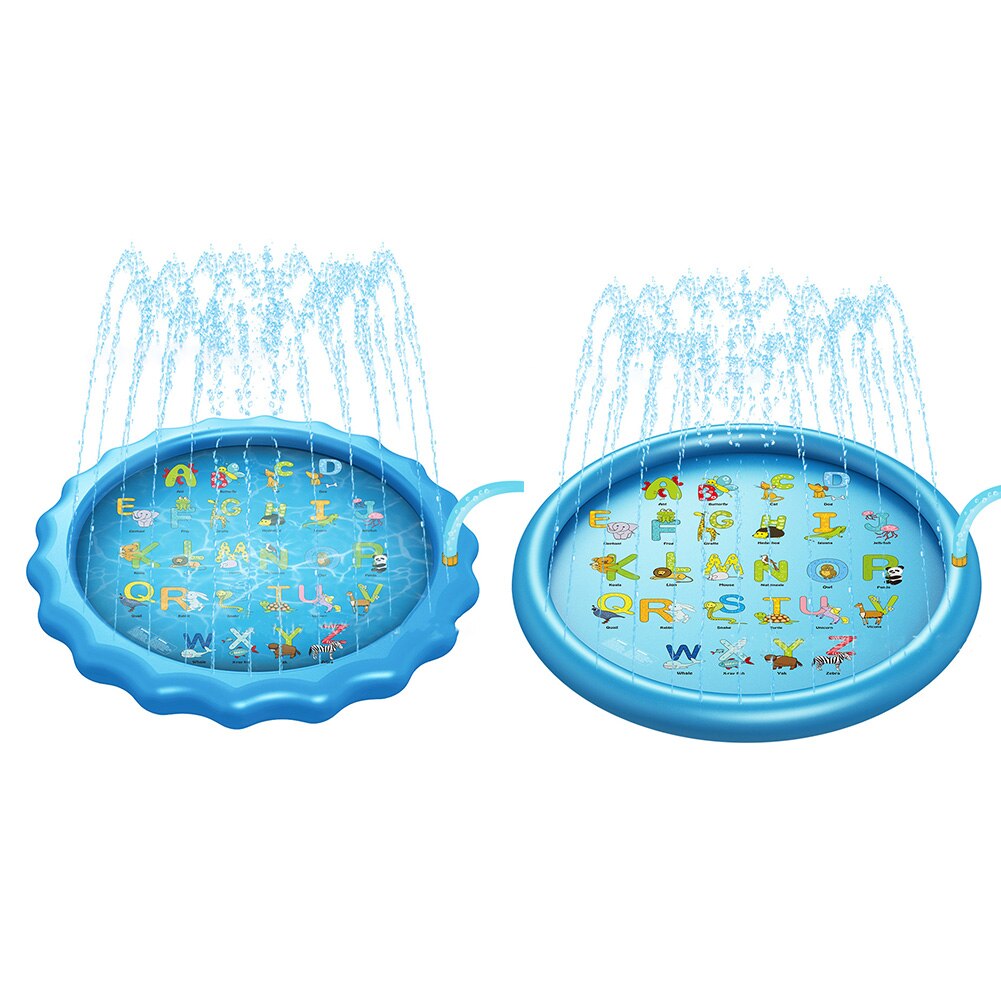 Baby Kids Spray Water Game Pad Outdoor Lawn Children Play Water PVC Cushion Inflatable Kids Rug Water Mat Pad Sprinkler Play Toy