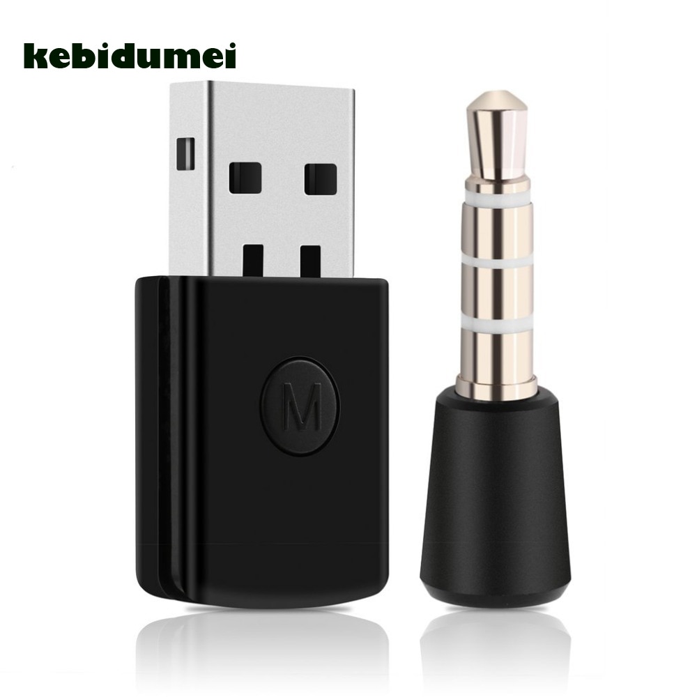 Kebidumei Mini 3.5 Mm Bluetooth 4.0 Edr Usb Bluetooth Dongle Usb Adapter Voor PS4 Stabiele Prestaties Bluetooth Headsets