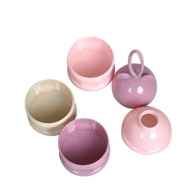 Food Container Storage Baby Portable Dispensing Toddler Machine Food Box Grid Feeding Child Three Storage Formula
