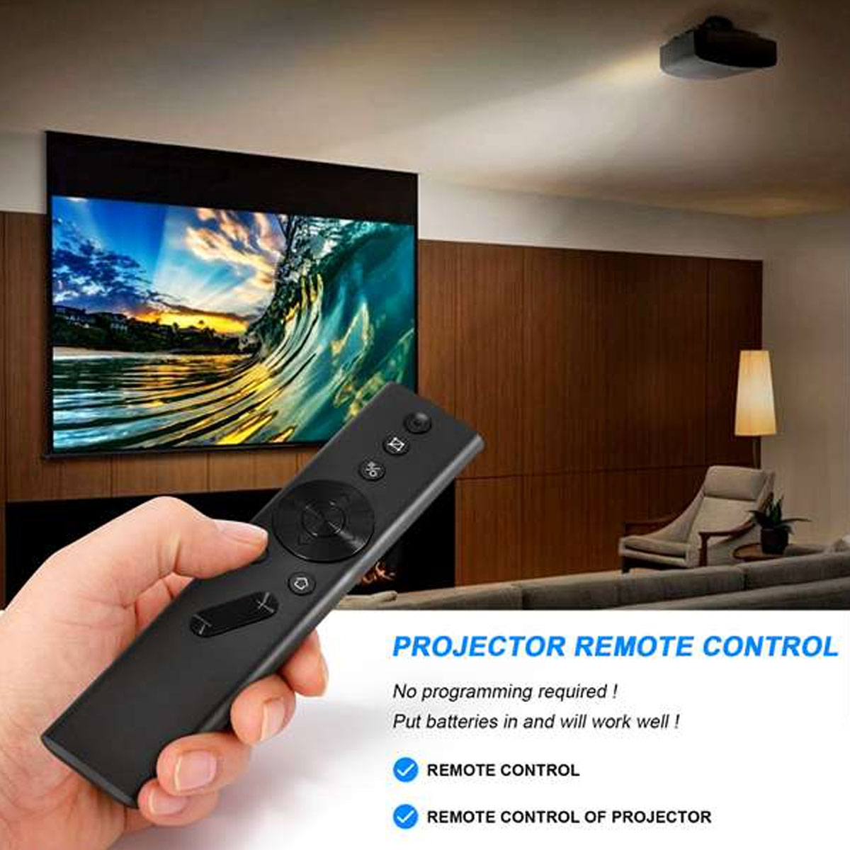 Control Remoto para proyector sin TV, dispositivo para Xgimi H1, H2, Z6, Z4, Z5, N10, A1, T1, H2, Aurora