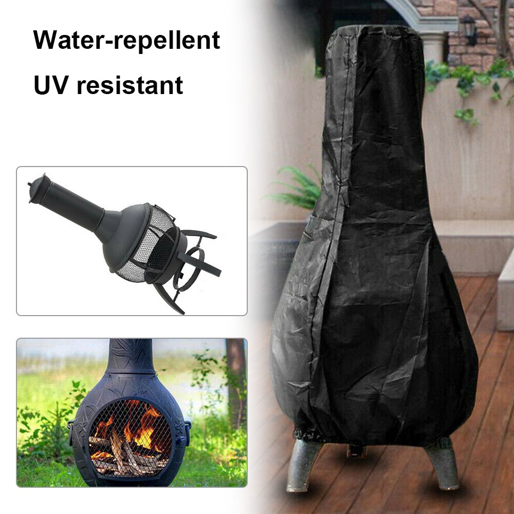 1.2M Dust Cover Waterproof UV Resistant Chimney Covers Outdoor Patio Garden Furniture Kitchen BBQ Chimnea Dust Proof Protector