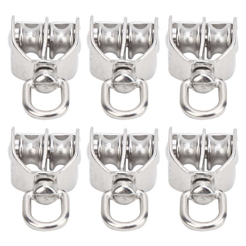 Stainless Steel Heavy Duty Traction Wheel Double Wheel Lifting Rope Block