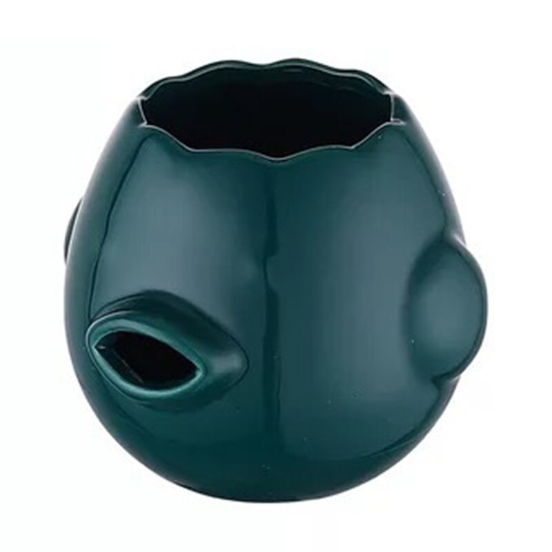 Egg Separator Ceramic Egg Yolk White Separator Cute Egg Yolk Separator Cartoon Cute Automatic Separation Kitchen Gadgets UND: Green A