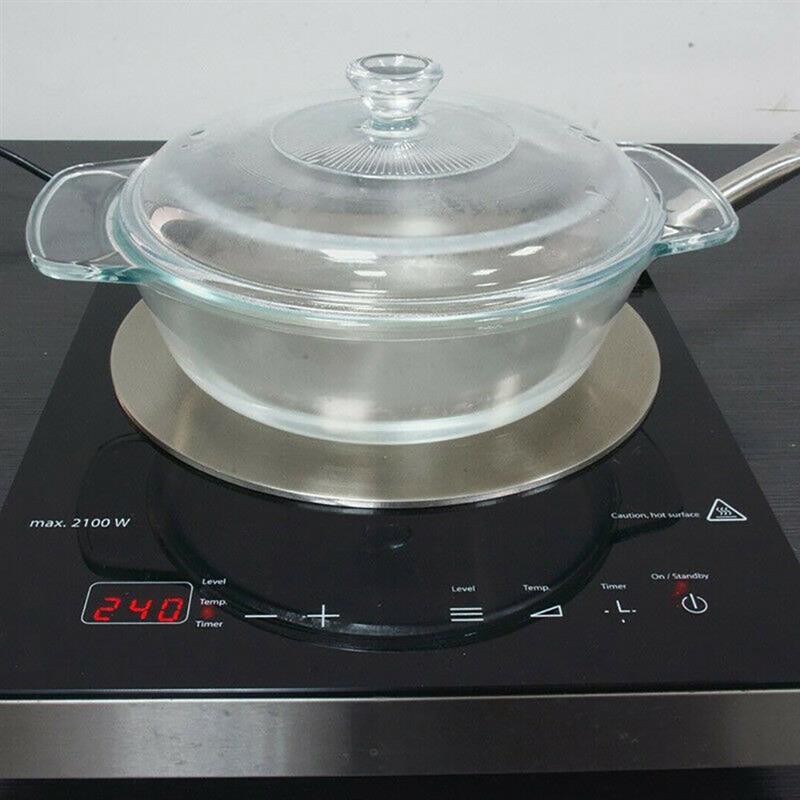 19.5-23.5cm Induction Heat Diffuser Hob Coffee Insulation Pad Converter Disc Adapter Plate Saucepan Home for Kitchen Cooking