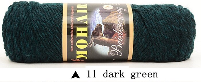 100g / ball mohair ull heklegarn for håndstrikking myk genser lue skjerf kashmirtråd laine a tricoter visan: 11