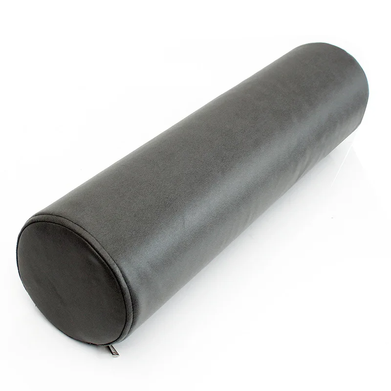 Cylindrical Pillow Pillow Long Cylindrical Lumbar Pillow Sofa Headrest Pillow Cushion Cushion Clip Legs Sleeping Office: DARK GRAY / 40x40cm