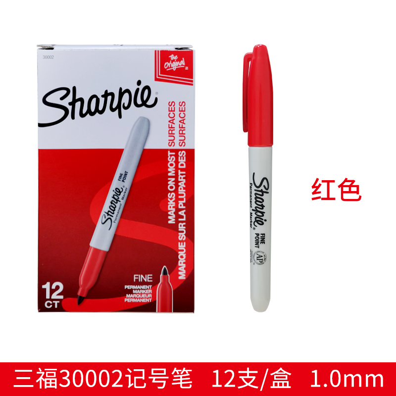 Sharpie Permanente Marker 30001 Industriële Stofvrije Marker 1.0Mm Verfpen Waterdicht Sneldrogend Niet-Vervagende Oliekunstbriefpapier: Clear