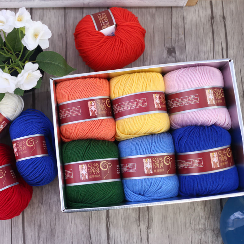 300g Lamb Wool,Biological Cashmere, Toyobo Yarn For Hand Knitting Thick Thread Good For Scarf Sweater Coat Gloves B