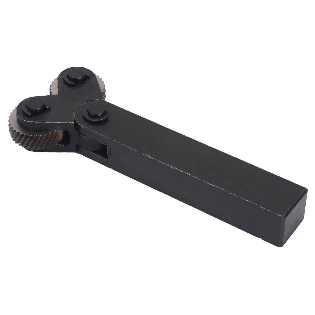 Juego de Herramienta de moleteado de doble rueda, 7 Uds., 0,5mm, 1mm, 2mm, juego de Herramienta de moleteado de rueda de torno de acero