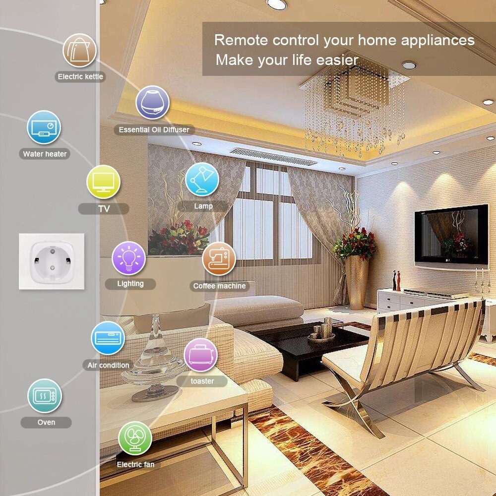 WiFi Clever Stecker 16A Israel Stecker Steckdose Tuya APP Clever Heimat Für Alexa Google Heimat Assistent Stimme Kontrolle zeitliche Koordinierung funktion