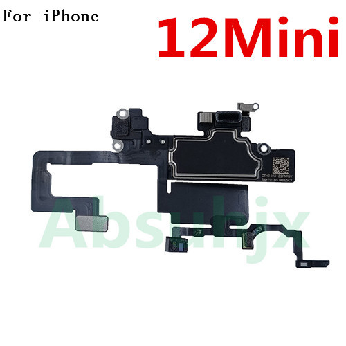 oben Vorderseite Ohrhörer biegen Kabel Für iPhone X XS XR 11 Profi Max 12 Mini Sensor Nähe Kleine Kopfhörer Ohr lautsprecher Headset Teile: Rose