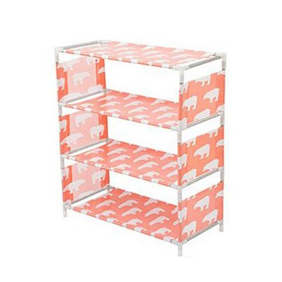 Diy Opvouwbare 5 Laag Non-woven Schoenenrek Grote Size Thuis Woonkamer Stof Stofdicht Kabinet Organizer Holder Stand schoenen Plank: P-4