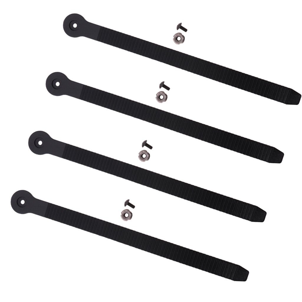 4 Pieces Replacement Inline Roller Skating Shoes Energy Strap with Screws Nuts, Skates Buckles Accessories