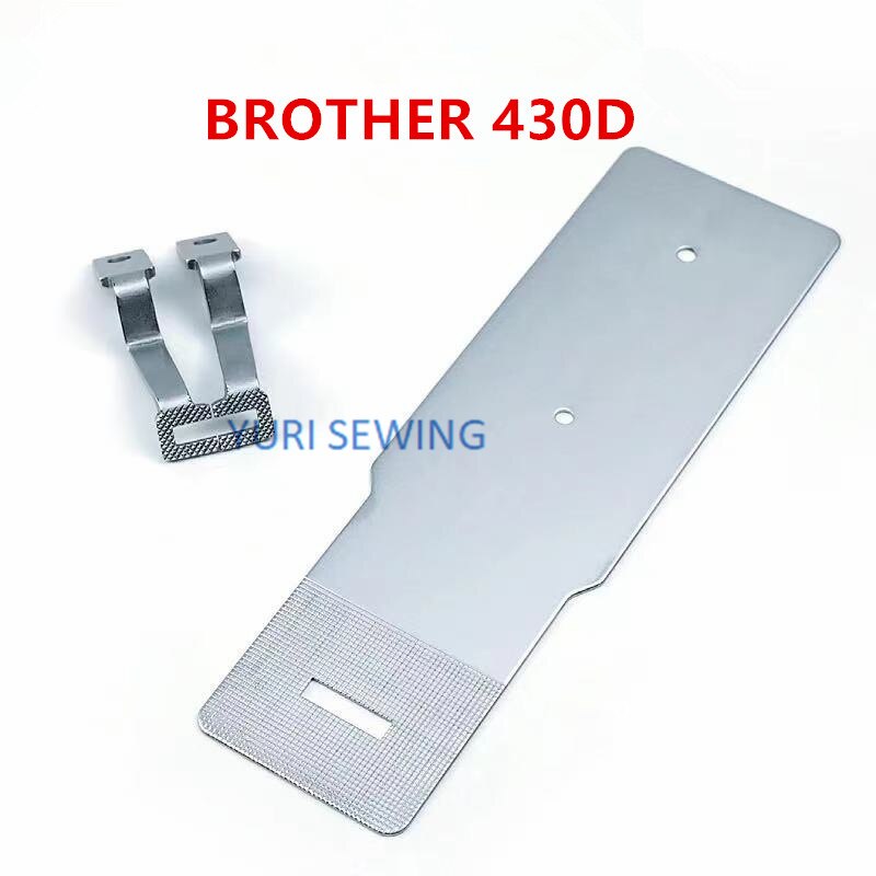 Brother KE-430D feed plate and work clamp foot needle plate bartacking industrial sewing machine spare parts: VIOLET
